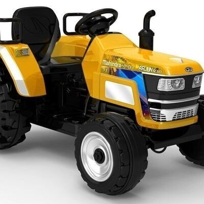 Electrically controlled tractor with remote control - yellow
