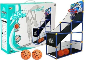 Mini set de basket - set d'entraînement avec 2 ballons de basket - 142 cm