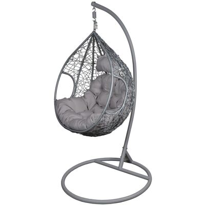 Hanging chair Cocoon gray Rocking chair size L