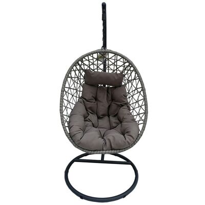 Hanging chair cocoon gray rocking chair size L