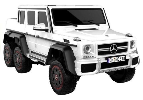 Mercedes G63 - SUV kinderauto - elektrisch bestuurbaar - wit