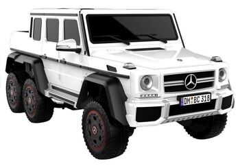 Mercedes G63 - Voiture SUV pour enfants - à commande électrique - blanche