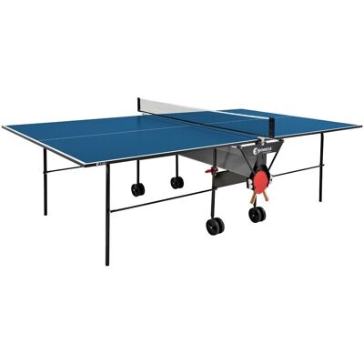 Table tennis table - foldable - official sizes 274x152.5x76 cm - blue