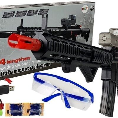 NURF toy M4 rifle - with water ammunition & goggles