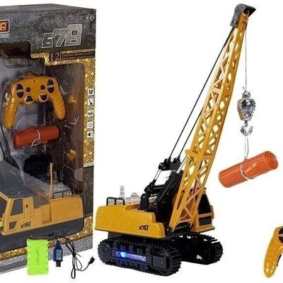 RC crane - with sounds and tilting crane - 49 cm