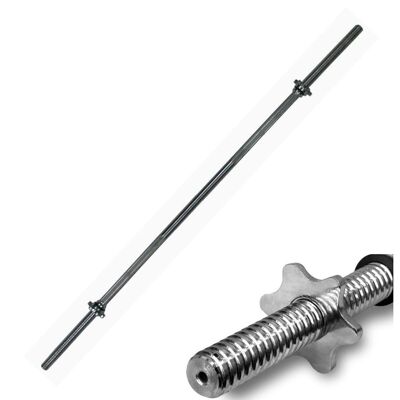 Straight barbell - 120 cm - with screw clamps - up to 120 kg