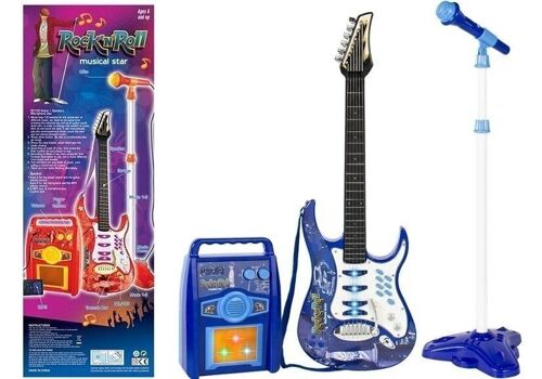 Kinderspeelgoed gitaar set - met speaker - met microfoon