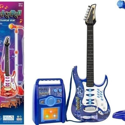 Ensemble de guitare jouet pour enfants - avec haut-parleur - avec microphone