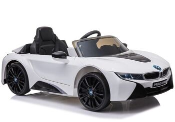 BMW I8 coupé - voiture pour enfants supercar - à commande électrique - blanche