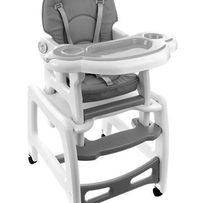 Children's dining chair - multifunctional - 5-in-1 - gray