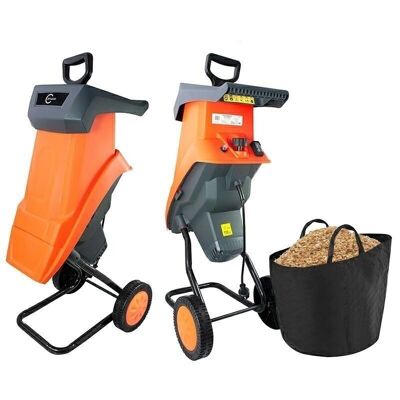 Wood chipper - 2400 W chopper - up to 39 mm branches