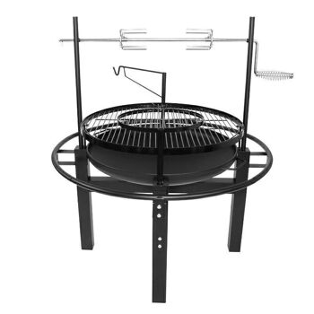 Multi Barbecue - BBQ 5-en-1 - Grill - Broche - Brasero - Poêle