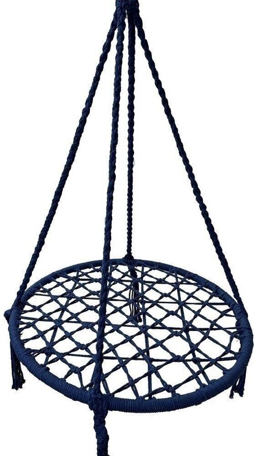 Nestschommel - 80 cm - Hangstoel - blauw - tot 150 kg
