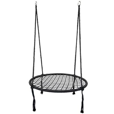 Hangstoel zwart 80 cm diameter tot 150 kg