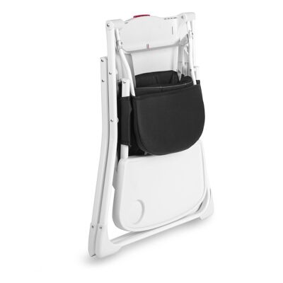 High chair - foldable - seat height 53 cm - black and white