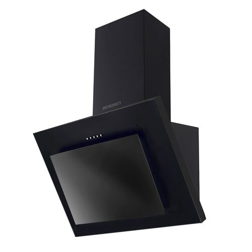 Afzuigkap - 60 cm - gehard glas - LED verlichting - zwart