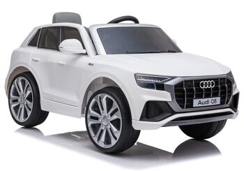 Audi Q8 - Voiture pour enfants SUV - à commande électrique - blanche