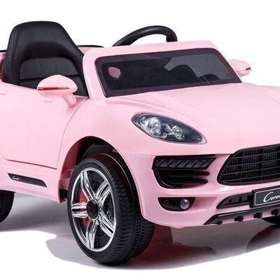 Auto elettrica per bambini - rosa - con telecomando