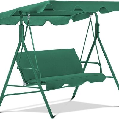 Swing sofa - 3-seater - green - 180 x 118 x 156 cm