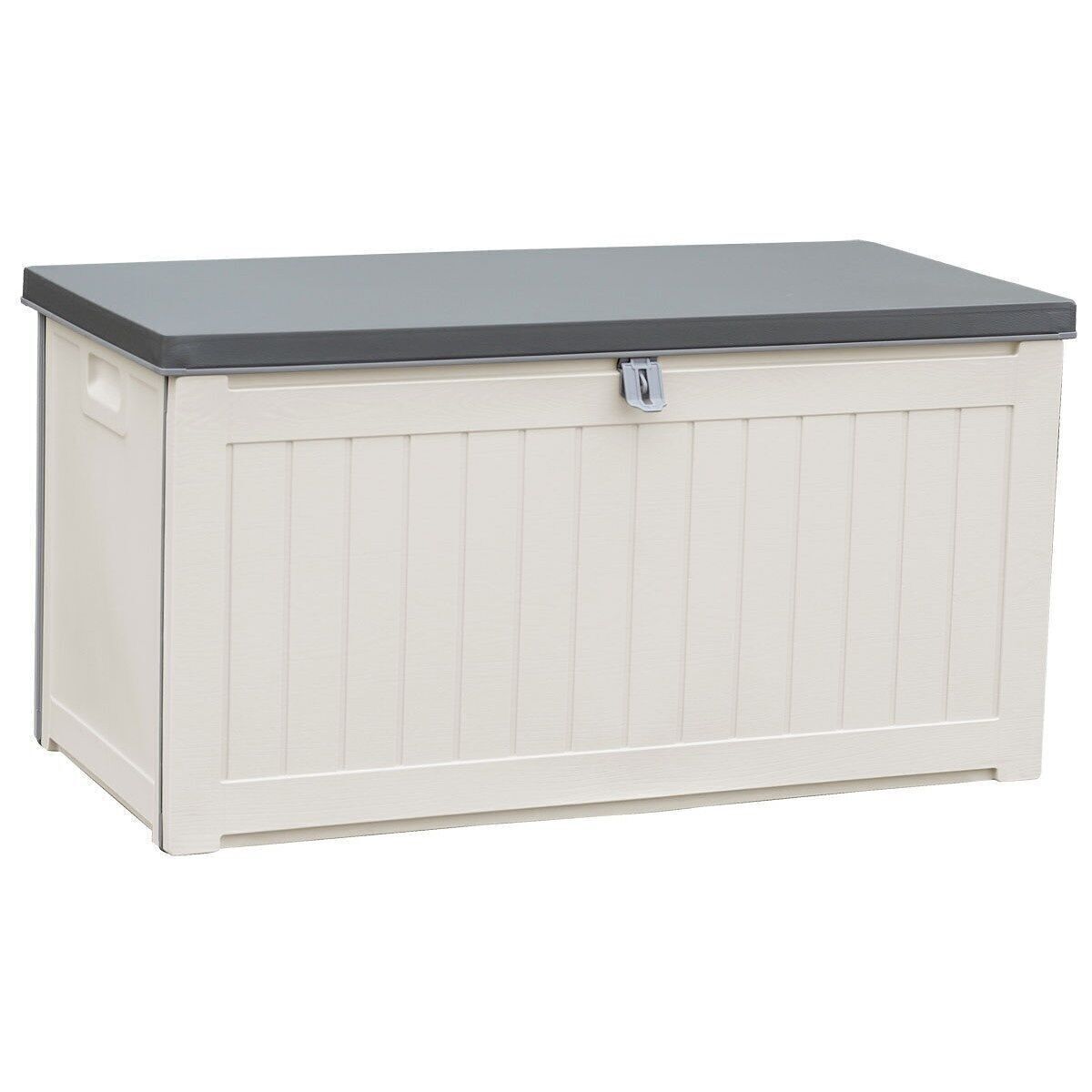 Box da giardino 190 litri - 96 x 46 x 49 cm grigio