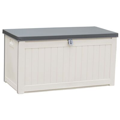 Gartenbox 190L Aufbewahrungsbox - 96 x 46 x 49 cm grau