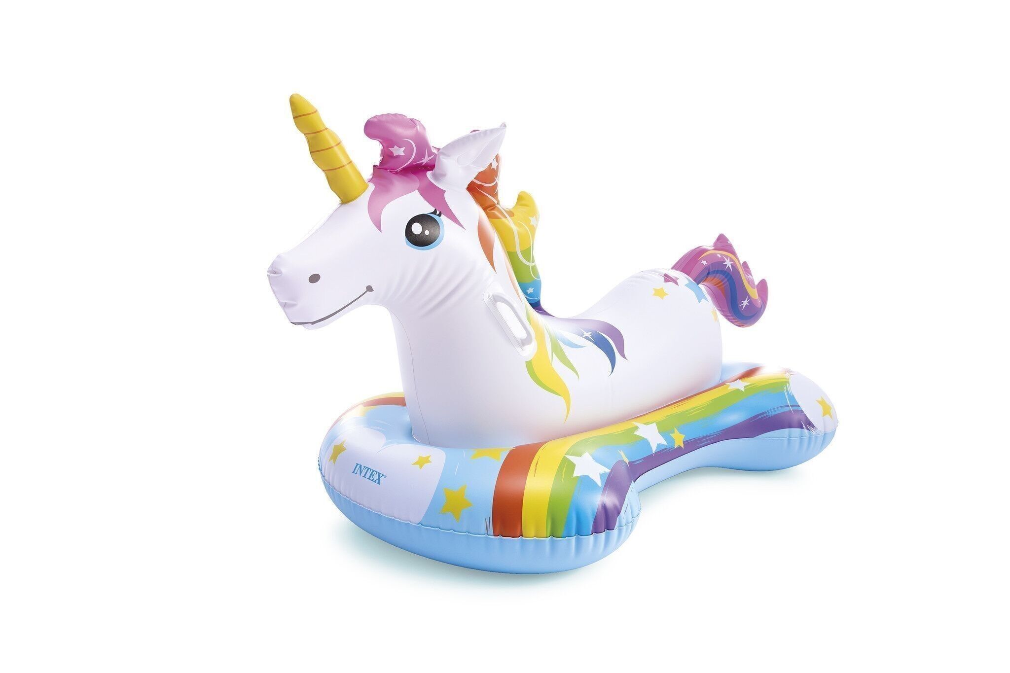 Unicornio hinchable - 163x86 cm - figura hinchable arcoiris
