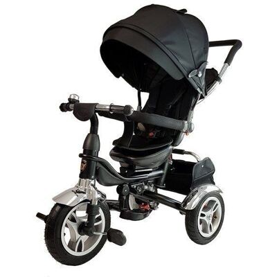 Tricycle stroller with sun canopy black