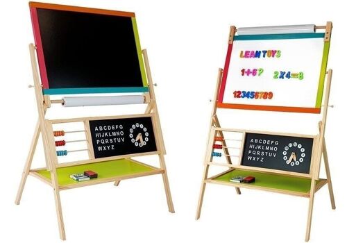 Schoolbord met magneten – Krijtbord - 64x47,5x101 cm