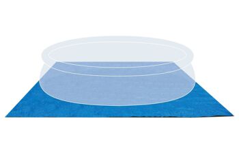 Tapis de sol pour piscine Intex 472 x 472 cm bleu