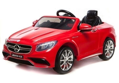 Mercedes S63 AMG - luxe kinderauto - elektrisch bestuurbaar - rood