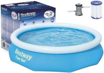 Piscine gonflable Bestway Fast Set 305x76 cm – Bleu