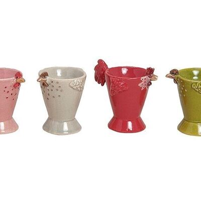 Ceramic egg cup, assorted, 7 cm