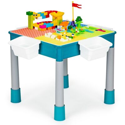Multifunctional play table - chair - block set - storage space - +3 years