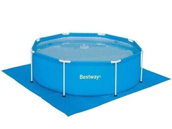 Tapis de sol pour piscine Bestway 335 x 335 cm – Bleu