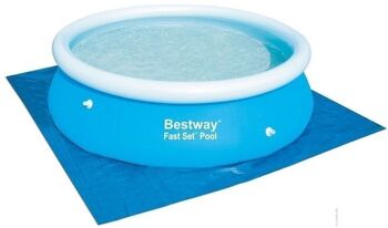 Tapis de sol pour piscine Bestway 396 x 396 cm - Bleu