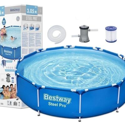 Piscina fuori terra Bestway Steel Pro 305 x 76 cm + pompa - Blu