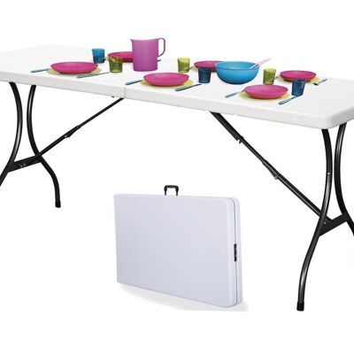 Campingtisch - Klapptisch - 240x70x74 cm - weiß