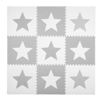 Tapis de jeu puzzle 180 x 180 cm – 9 dalles en mousse avec étoiles