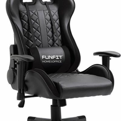 Gaming chair - Game on RX7 - ECO leather - black - Office chair