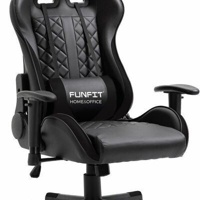 Gaming-Stuhl – Game on RX7 – ECO-Leder – Schwarz – Bürostuhl