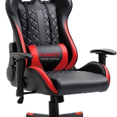 Gaming chair - Game on RX7 - ECO leather - black-red
