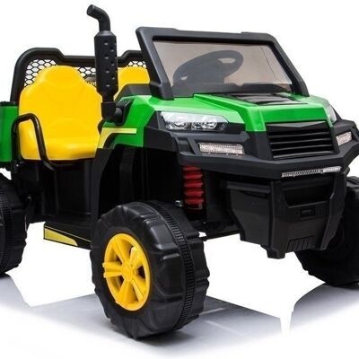 Elektrisch gesteuerter Buggy-Kinderwagen mit Fernbedienung – grün