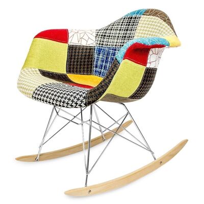 Rocking chair - modern - patchwork - up to 120 kg
