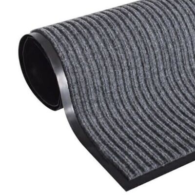 Felpudo - alfombra de secado - alfombra de entrada - 60 x 90 cm - gris