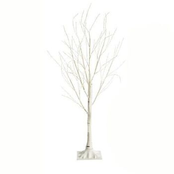 Arbre artificiel - arbre lumineux - arbre LED - 120 cm - 96 LEDS - blanc