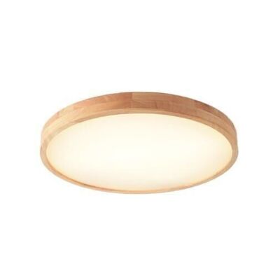 Plafonnier LED – 40x 5,5 cm – bord en bois