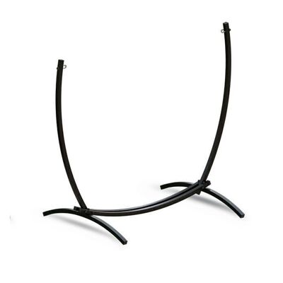 Hamaca y silla colgante estándar - plegable 2 en 1 - estructura negra