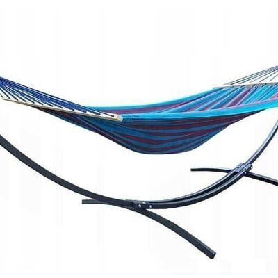 Hammock standard - black - incl. blue purple hammock - 220 x 160 cm