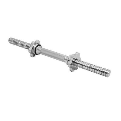 Barbell bar short - 46 cm - 28 mm - straight - with screw clamps