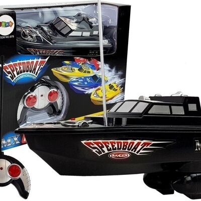 Controllable boat 27 Mhz - 23 cm - black - RC speed boat